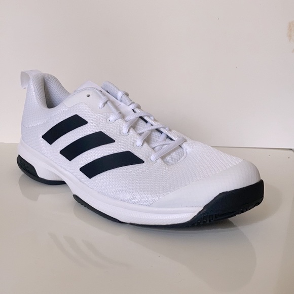 Adidas Game Spec Tennis white cream black size 12 - Picture 3 of 7